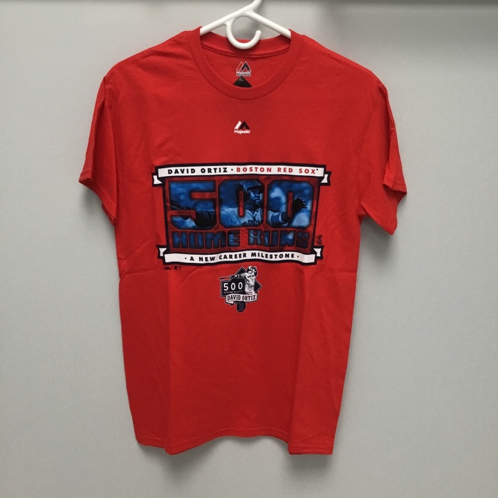 NWT David Ortiz Boston Red Sox Milestone T-Shirt